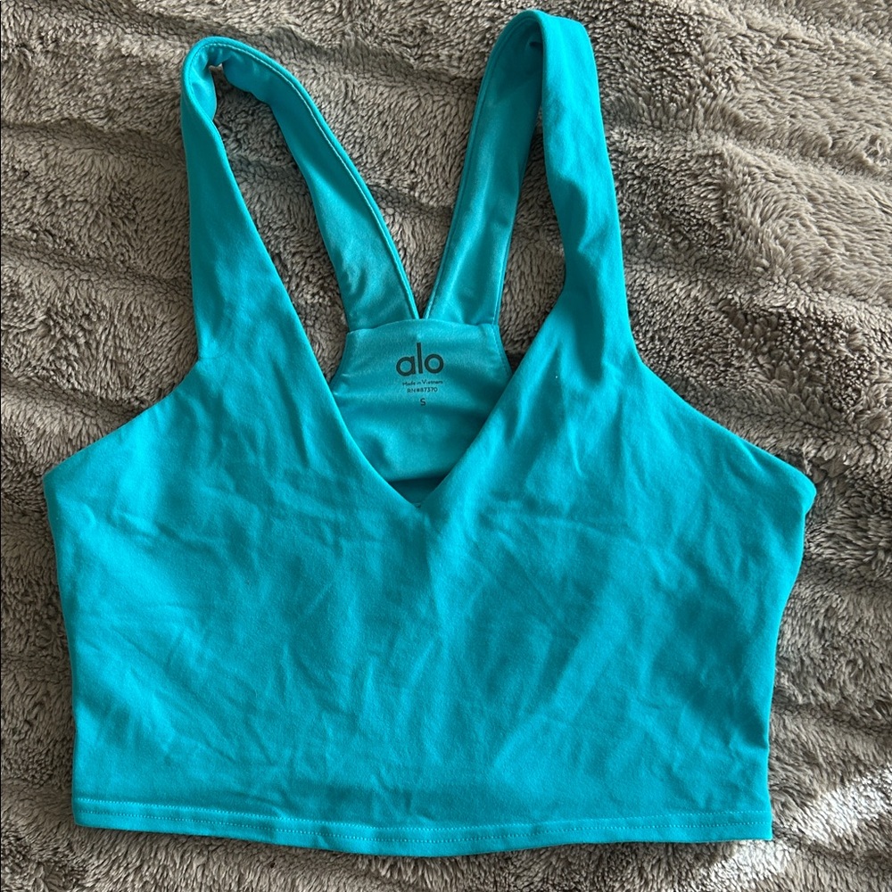 ALO Yoga Teal Sports Bra